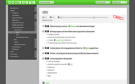 Darstellung eines Arbeitsablaufs im Organisationssystem Effizienz-Lotse